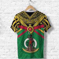 Custom Vanuatu T Shirt Simple Coat of Arms Rugby - Polynesian Pride