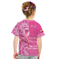 Custom Tonga Breast Cancer T Shirt Tongan Ngatu Pattern No One Fights Alone LT14 - Polynesian Pride