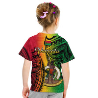 Vanuatu T Shirt KID Luganville Polynesian Reggae Coat Of Arms LT14 - Polynesian Pride