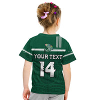 (Custom Text And Number) Hawaii Football T Shirt KID Kakau Rainbow Warriors Helmet Go Bows LT14 - Polynesian Pride