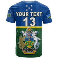 (Custom Text and Number) Solomon Islands National Day T Shirt Independence Day Tapa Pattern LT13 - Polynesian Pride
