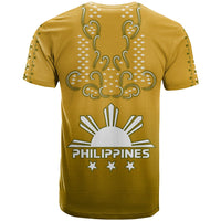 Philippines T Shirt Sun Filipino Gold Barong LT13 - Polynesian Pride