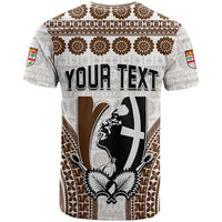 Custom Fiji Rugby Bati T Shirt Proud Tapa Pattern LT13 - Polynesian Pride