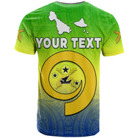 Custom Malampa Province T Shirt Native Canoe Mix Vanuatu Pig Tusk Green Version LT14 - Polynesian Pride