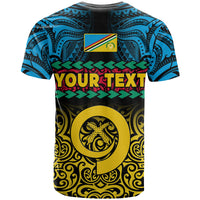 Custom Torba Province T Shirt Vanuatuan Pig Tusk Polynesian Flag Style LT14 - Polynesian Pride