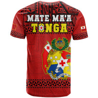 Tonga Rugby T Shirt Mate Maa Tonga Pacific Ngatu Black LT14 - Polynesian Pride