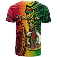Custom Vanuatu T Shirt Luganville Polynesian Reggae Coat of Arms LT14 - Polynesian Pride