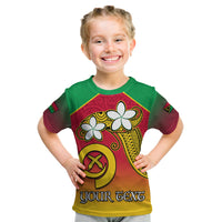 (Custom Personalised) Vanuatu Novelty T Shirt KID Frangipani Tropical Spa Flower LT13 - Polynesian Pride