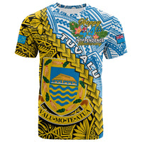 Tuvalu 1978 T Shirt Happy 44th Independence Anniversary Polynesian Pattern LT14 Adult Yellow - Polynesian Pride