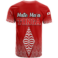 Mate Maa Tonga Rugby T Shirt Tongan Kupesi Ngatu Style LT9 - Polynesian Pride