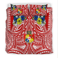 Tonga Bedding Set - Polynesian Pattern Red Color LT7 - Polynesian Pride