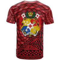 Tonga T Shirt Hihifo Tapa Patterns With Bamboo - Polynesian Pride