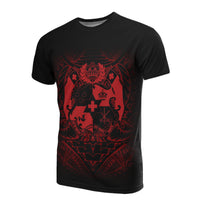 Tonga All Over T Shirt Tongan Coat of Arms Polynesian Red Tribal Pattern Unisex Art - Polynesian Pride