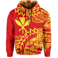 Kanaka Polynesian Zipper Hoodie Viva Style - Polynesian Pride