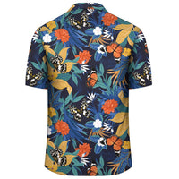 Tropical Buttterfly And Flower Hawaiian Shirt - Polynesian Pride