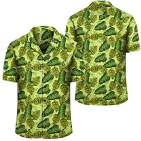 Tropical Green Hawaiian Shirt Unisex Black - Polynesian Pride