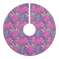 Tropical Hibiscus Purple Tree Skirt - Polynesian Pride