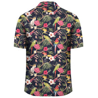Tropical Hibiscus Strelitzia Palm Leaves Hawaiian Shirt - Polynesian Pride