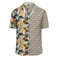 Tropical Jungle Parrots And Flamingos Pattern Lauhala Moiety Hawaiian Shirt - Polynesian Pride