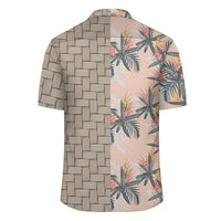 Tropical Pattern Pink Lauhala Moiety Hawaiian Shirt - Polynesian Pride