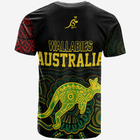 Custom Aussie Wallabies Mix Mate Maa Tonga T Shirt Ver 01 LT7 - Polynesian Pride