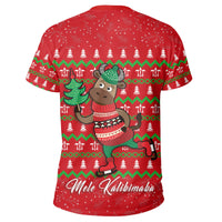 Hawaiian Turtle Christmas T Shirt Red Felix Style AH - Polynesian Pride