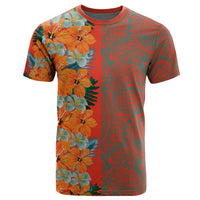 Tropical Polynesian Hawaiian T Shirt Haka Style - Polynesian Pride