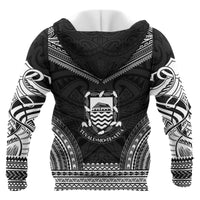 Tuvalu Polynesian Chief Custom Zip up Hoodie Black Version Unisex Black - Polynesian Pride