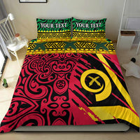 (Custom Personalised) Vanuatu Dreamy Bedding Set Flag and Pattern LT13 - Polynesian Pride