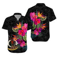 Vanuatu Tribal Polynesian Hibiscus Matching Hawaiian Shirt and Dress LT12 - Polynesian Pride