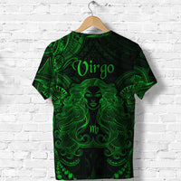 Virgo Zodiac Polynesian T Shirt Unique Style Green LT8 - Polynesian Pride