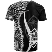 Guam T Shirt White Polynesian Tentacle Tribal Pattern - Polynesian Pride