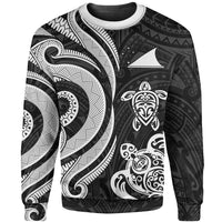 Tokelau Sweater - White Tentacle Turtle Unisex White - Polynesian Pride