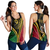 Vanuatu Personalised Women Racerbacl Tank Proud Ni - Van Special Version LT7 - Polynesian Pride