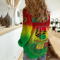 (Custom Personalised) Vanuatu Independence Day Women Casual Shirt 42nd Anniversary Yumi Yumi Yumi LT13 - Polynesian Pride