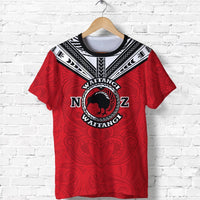 New Zealand Maori T Shirt Waitangi Day Red Unisex Black - Polynesian Pride