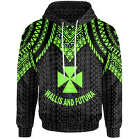 Wallis and Futuna Hoodie Polynesian Armor Style Green Unisex Green - Polynesian Pride