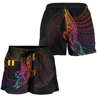 Wallis and Futuna Women's Shorts - Butterfly Polynesian Style - Polynesian Pride