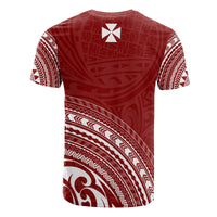 Wallis and Futuna All Over T Shirt Wallis and Futuna Coat of Arms Polynesian Tribal Red Version - Polynesian Pride