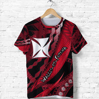 Wallis et Futuna T Shirt Artsy Style Black LT9 Adult Black - Polynesian Pride