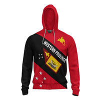 Papua New Guinea Hoodie Western Province Unisex Red - Polynesian Pride