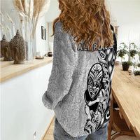 New Zealand Maori All Black Rugby Women Casual Shirt - LT2 - Polynesian Pride