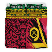 (Custom Personalised) Vanuatu Dreamy Bedding Set Flag and Pattern LT13 - Polynesian Pride