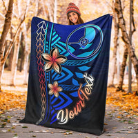 Yap Custom Personalised Premium Blanket - Vintage Tribal Mountain - Polynesian Pride