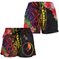 Yap State Women's Shorts - Tropical Hippie Style - Polynesian Pride