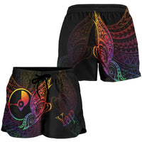 Yap State Women's Shorts - Butterfly Polynesian Style - Polynesian Pride