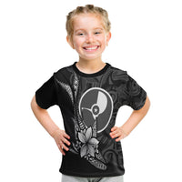 Yap State T Shirt Fish With Plumeria Flowers Style - Polynesian Pride