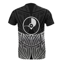 Yap Polynesian T Shirt Black Pride Map and Seal - Polynesian Pride