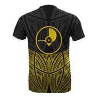 Yap Polynesian T Shirt Gold Pride Map and Seal - Polynesian Pride