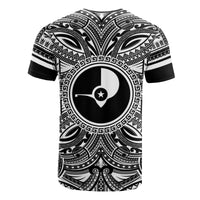 Yap T Shirt Yap Coat of Arms Polynesian White Black - Polynesian Pride